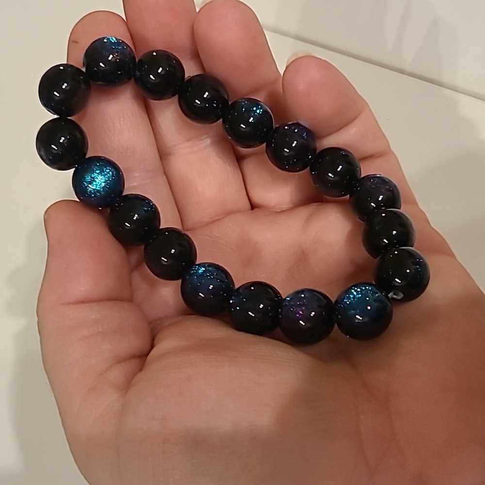 Handcrafted Beaded Stretch Bracelet - Picture 3 of 5